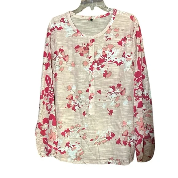 United Colors Of Benetton Floral Blouse - Pink and Red - Picture 2 of 7